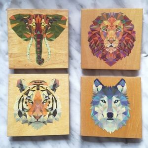 Animal Print Coasters